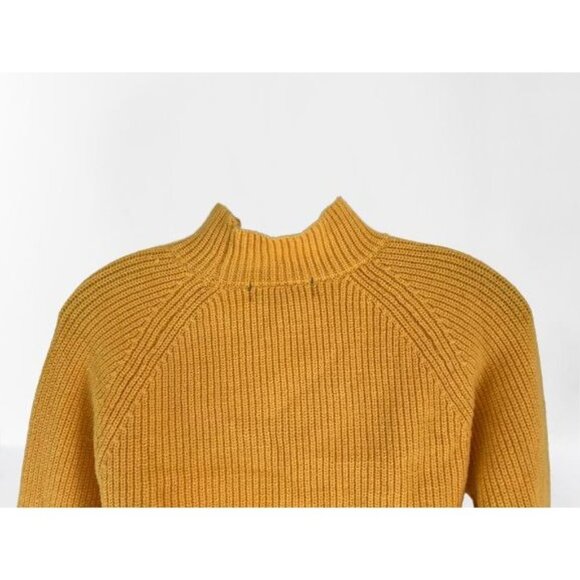 Anthropologie Knitted Cropped Sweater Pullover Yellow Size XSmall - Picture 5 of 7
